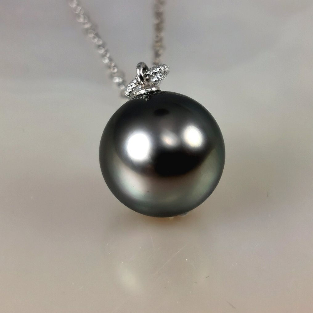 Collana Argento Perla - Tahiti RD/BT Ø14,5x15MM #4.3