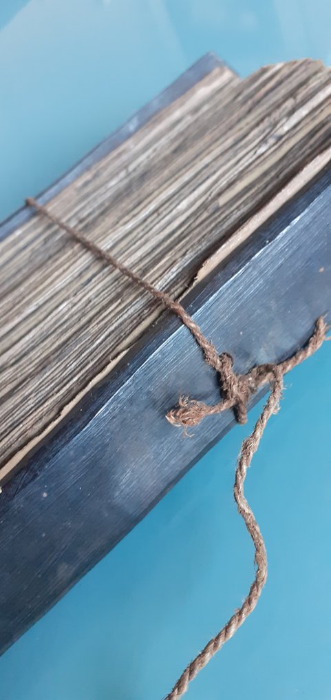 feuilles de Latanier - Lontar sur Palmier XIXème Inde du Sud en Sanscrit - 1850 #2.1