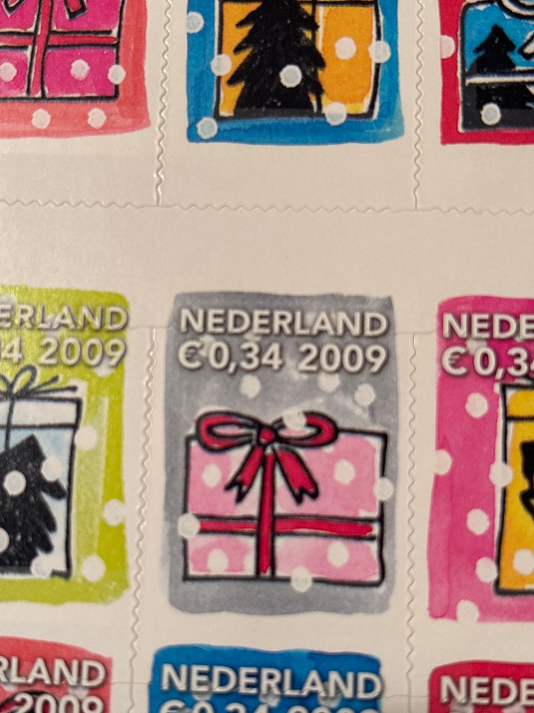 荷蘭  - 2009 年聖誕節積木，帶有完全移位的模具 #3.2