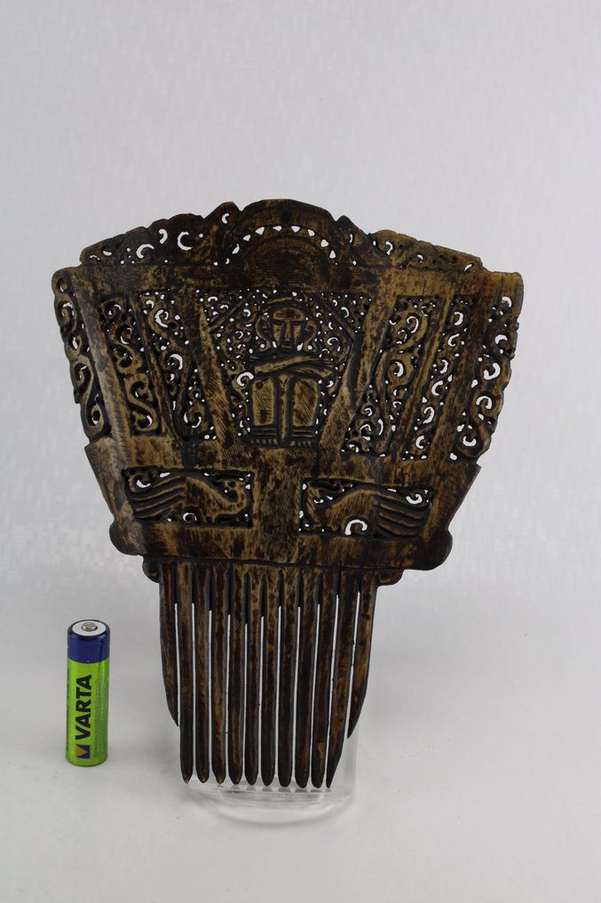 Kamm - Knochen - Knochen-Schnitzerei-Kamm #1.0