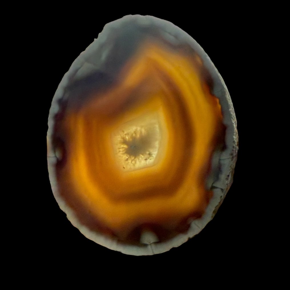 Coleção de 3 ágatas com bandas multicoloridas- 430 g #2.1