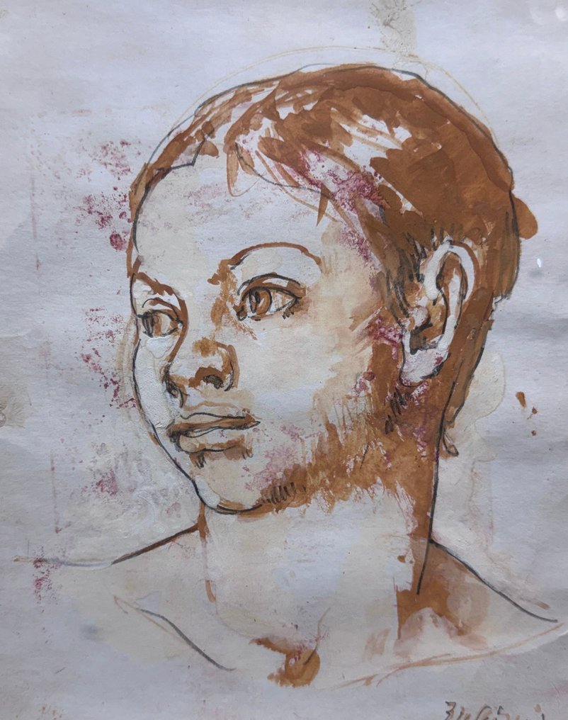 Antonio Bresciani (1902-1998) - Profilo di ragazza #1.0