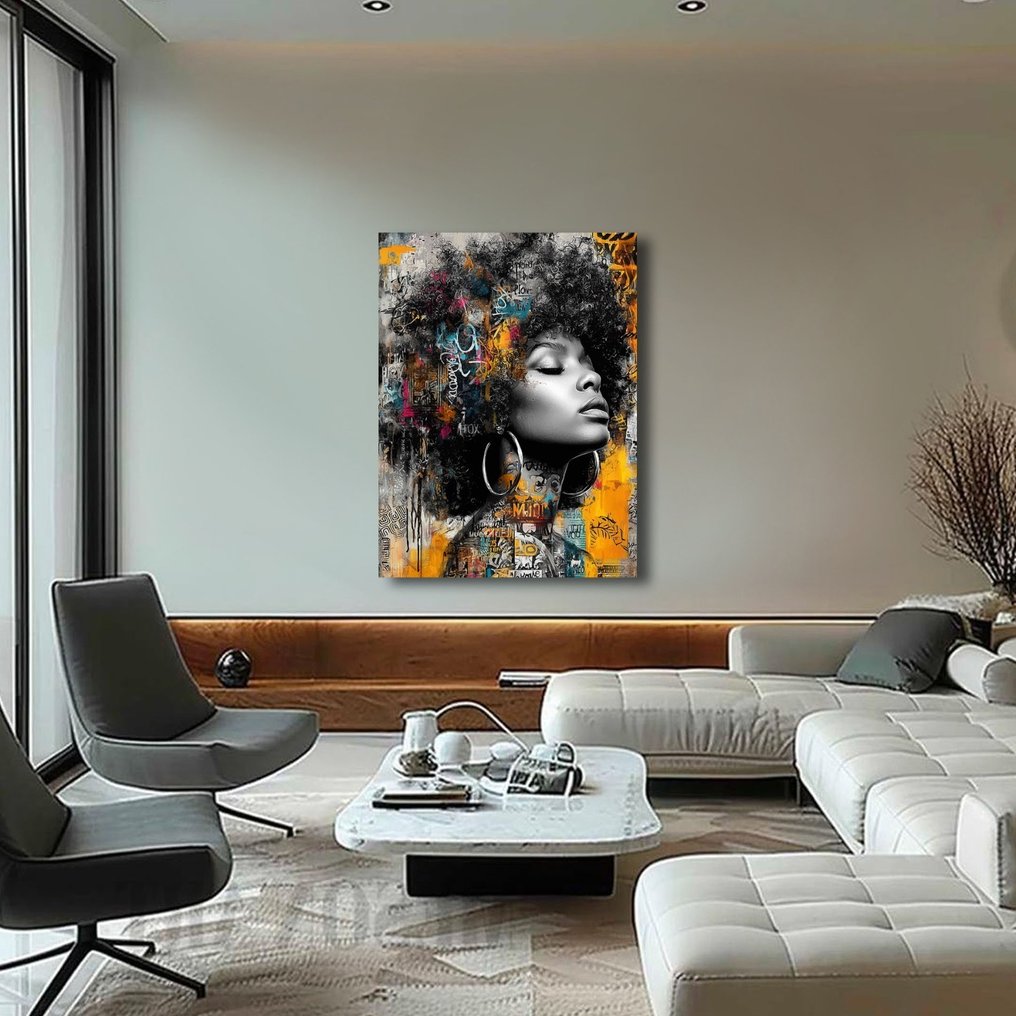 IPR Graph - El Sueño del Street Art: Belleza Afro en Tonalidades Ocre y Turquesa #3.2