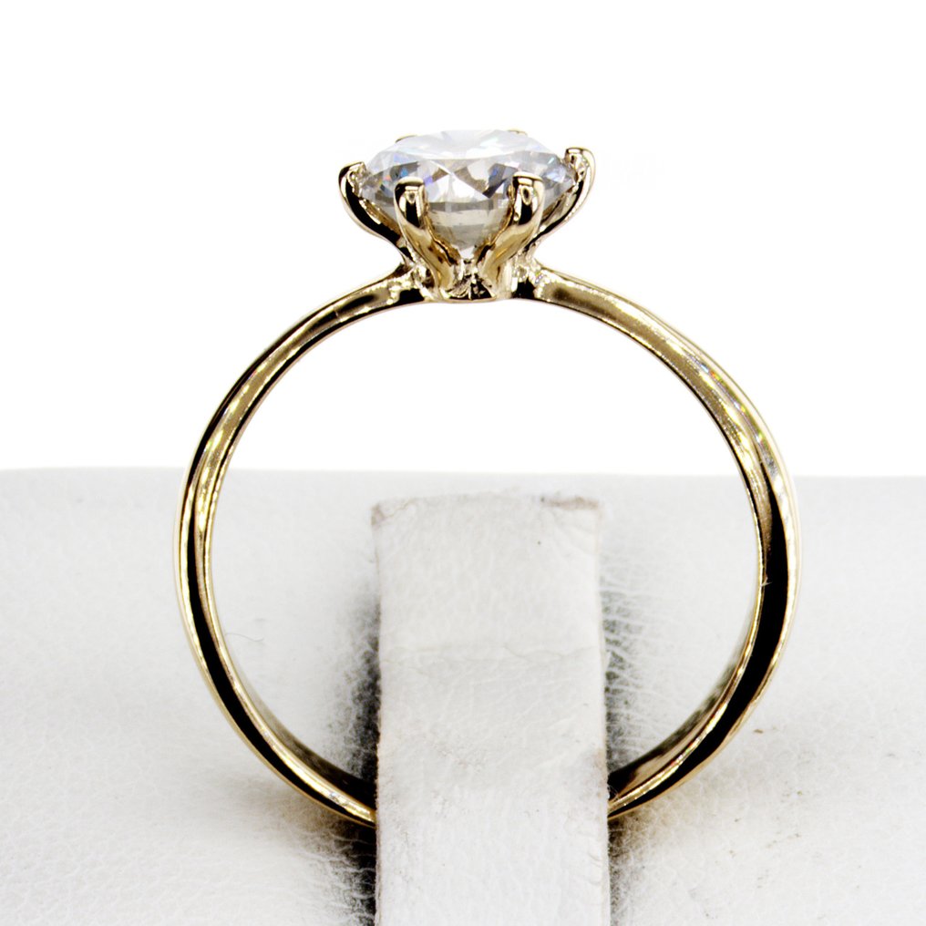 χωρίς τιμή ασφαλείας - Δαχτυλίδι αρραβώνων - 14 καράτια Κίτρινο χρυσό - 1.27ct. tw. Διαμάντι (Φυσικού χρώματος) #4.3