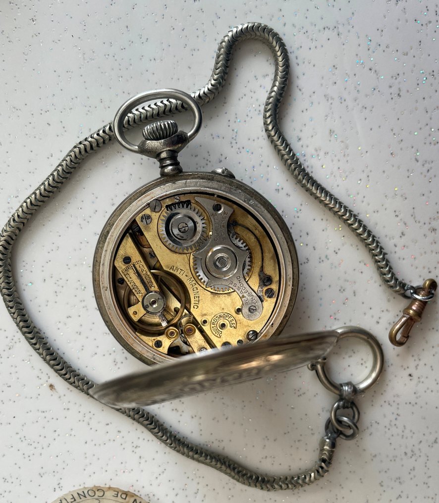 Roskopf - Vintage - Zonder minimumprijs - Louis ROSKOPF Chemin de fer - Heren - 1906 #3.2