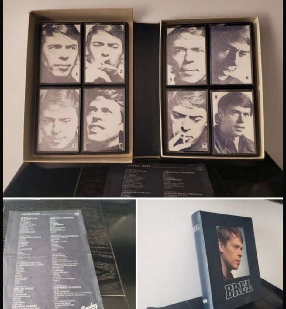 Jacques Brel - Brel - 8 x cassettes box set - Πολλαπλοί καλλιτέχνες - Κασέτα ήχου - 1979 #1.0