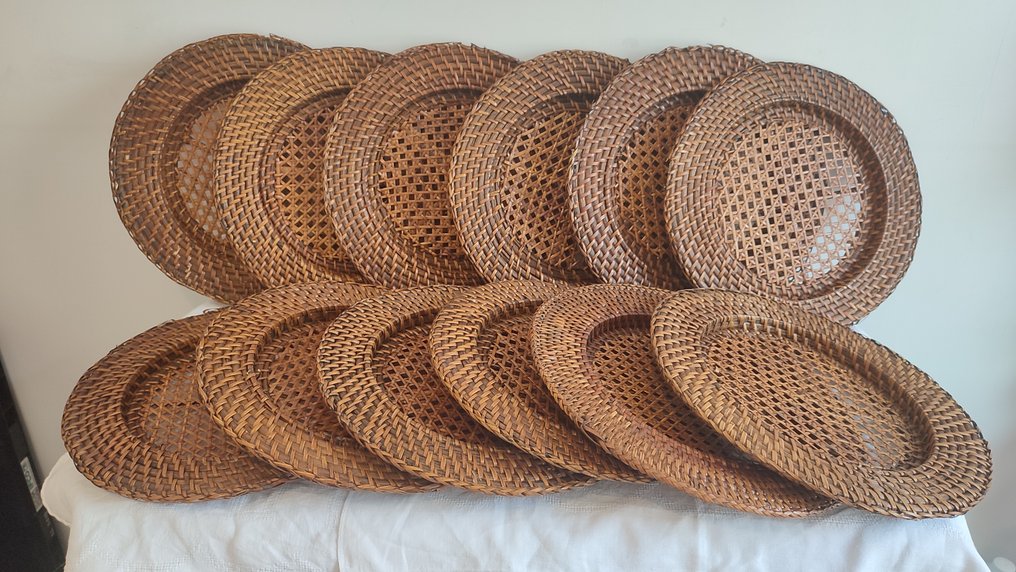 Flamant - Charger plate (12) - Rattan, Bamboo, cannage, wicker - Table service #1.0