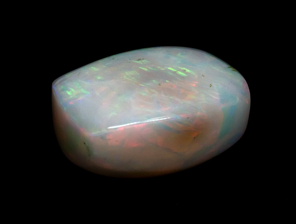 没有保留价 蛋白石  - 69.88 ct - 安特卫普宝石报告（GRA） - 白色的变色效果 #4.3