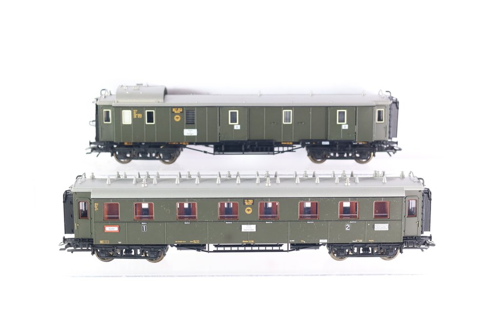 Märklin H0 - 42763 - Personvagn för modelltåg (2) - 2-delad set snabbtågsvagnar 'D 119'. - DRG #1.0