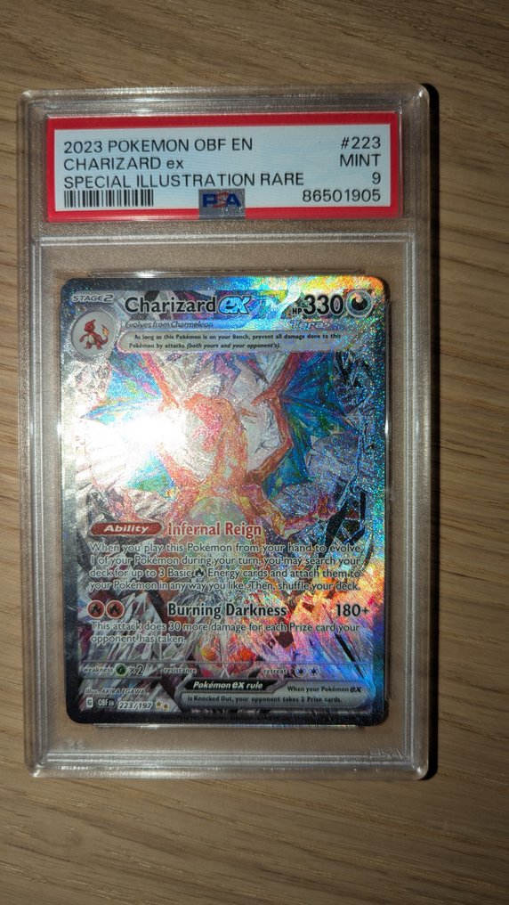 Pokémon - 1 Graded card - Charizard 223/197 - PSA 9 - Scarlet & Violet - Obsidian Flames #2.1