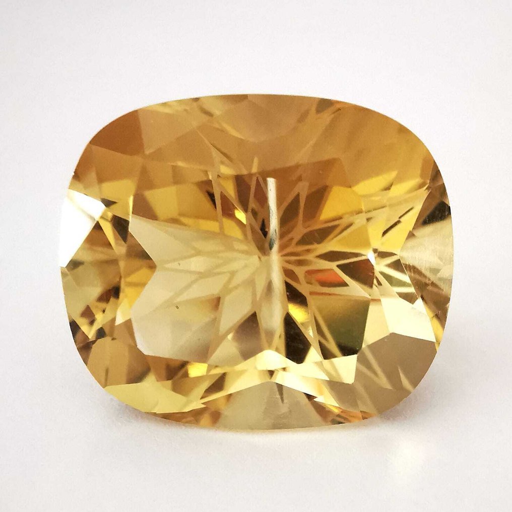 沒有保留價 黃水晶 - 27.58 ct - Antwerp Laboratory for Gemstone Testing (ALGT) - 橙黄色 #1.0