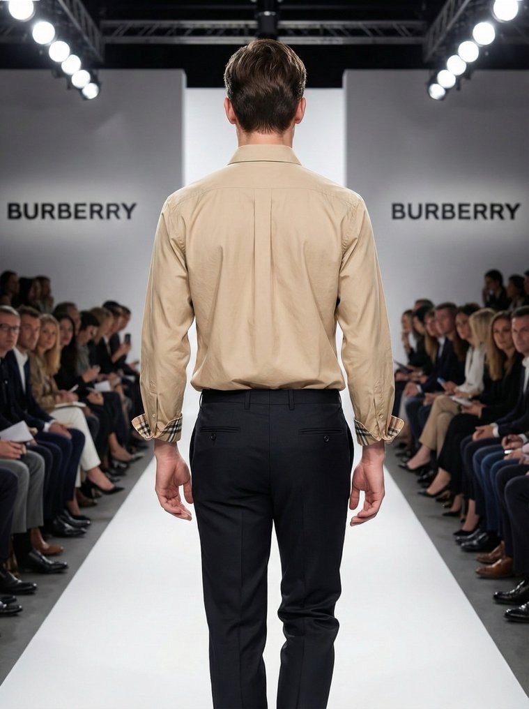 BURBERRYS London England Exclusive Monogram Tartan collection camicia 100% cotone - Tg. L - NO RP - Camicia #2.1