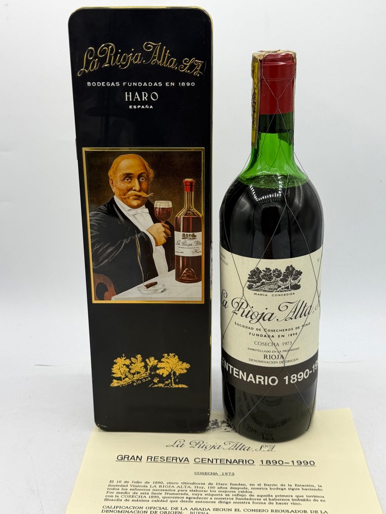 1973 La Rioja Alta, Centenario (1890-1990) - Ριόχα Gran Reserva - 1 Φιάλη (0,75L) #3.2