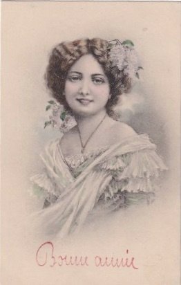 Γαλλία - Γυναίκες (γυναίκες στη δουλειά, στον στρατό, ντυμένες σαν άνδρες, στην ποινική αποικία, ...) - Νεαρές λαμπερές γυναίκες με καπέλα. - Καρτ-ποστάλ (60) - 1900-1930 #1.0