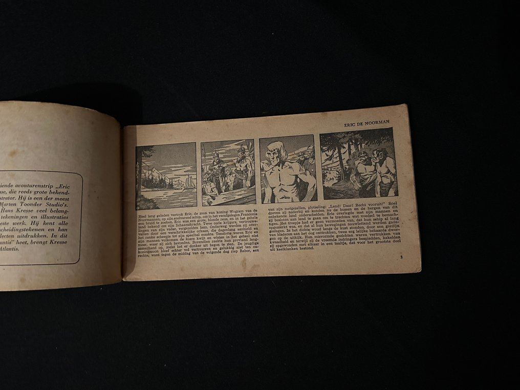 Hans G. Kresse - Eric de Noorman - De Steen van Atlantis - 1 little book - first edition with black text bar - 1948 #4.3