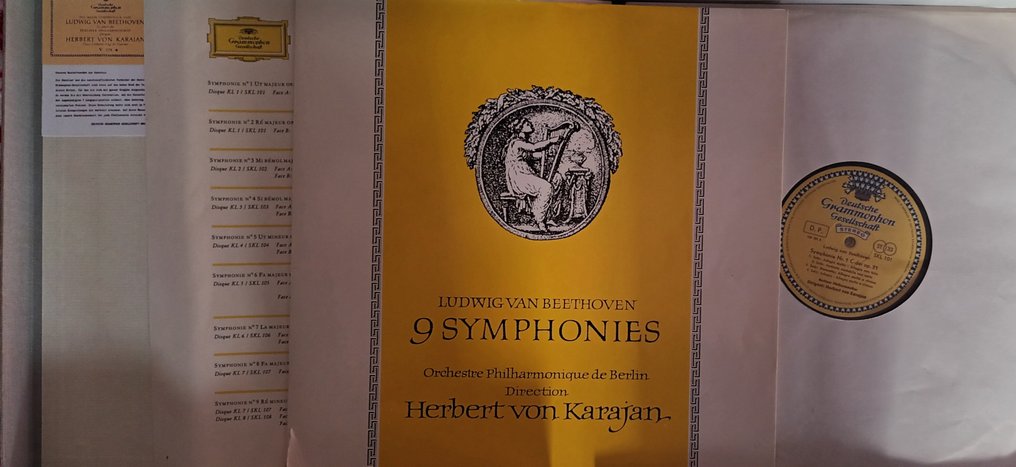 Two excellents et limited coffrets Herbert von Karajan - Beethoven: 9 Symphonies; Wagner: Siegfried - Useita teoksia - LP-boksi - SKL 101/108 ja 6543 536/40 - 1962 #3.2