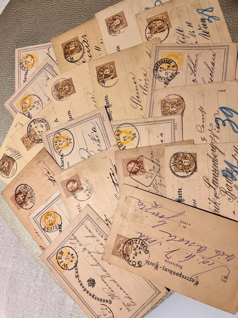 奧地利 - 奥匈帝国——32张历史信片(约1870–1900年)——邮戳清晰,各种款式 #1.0