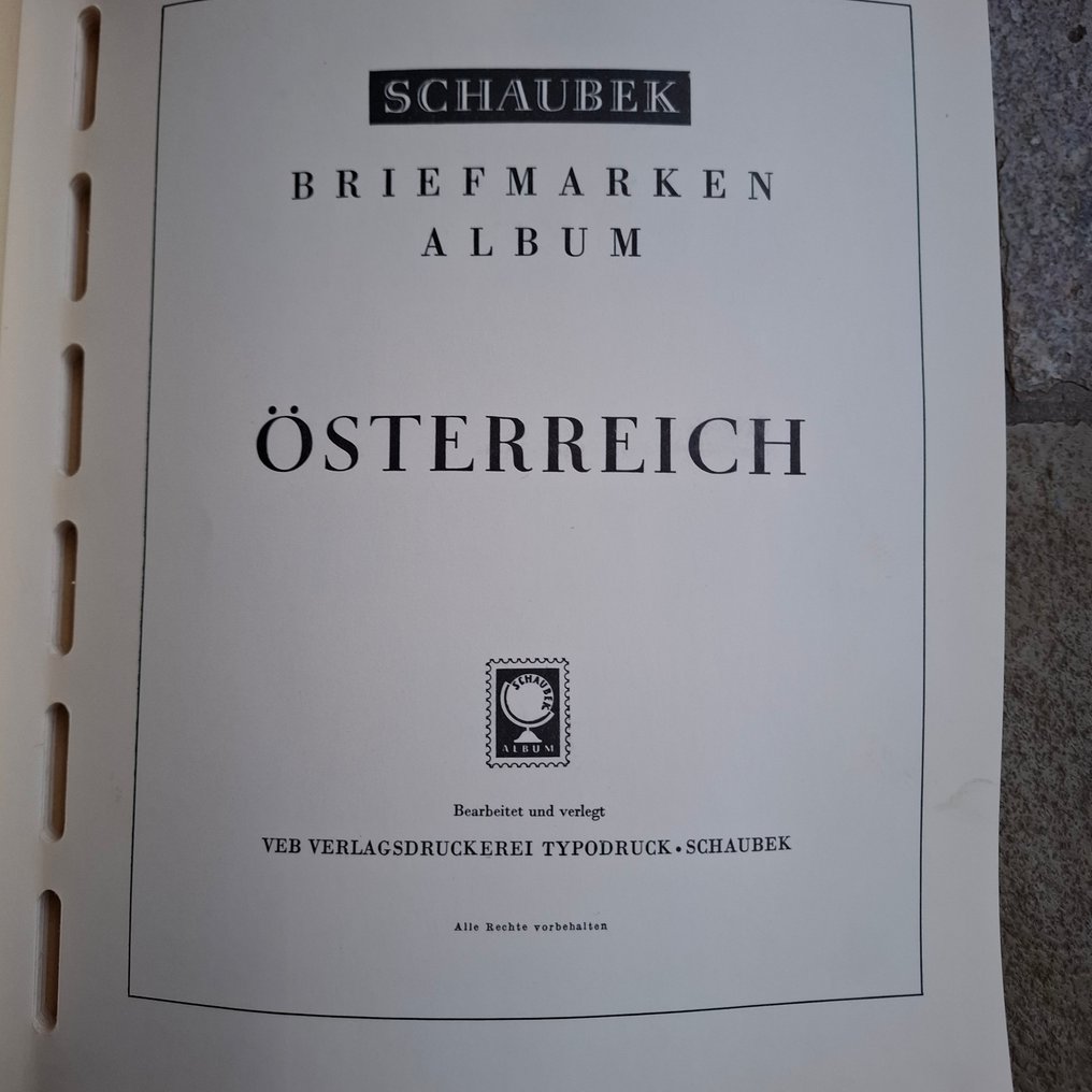 Áustria 1850/1986 - Coleção antiga usada/postfresca (em parte duplicada) em 2 álbuns de formulários Schaubek. #2.1