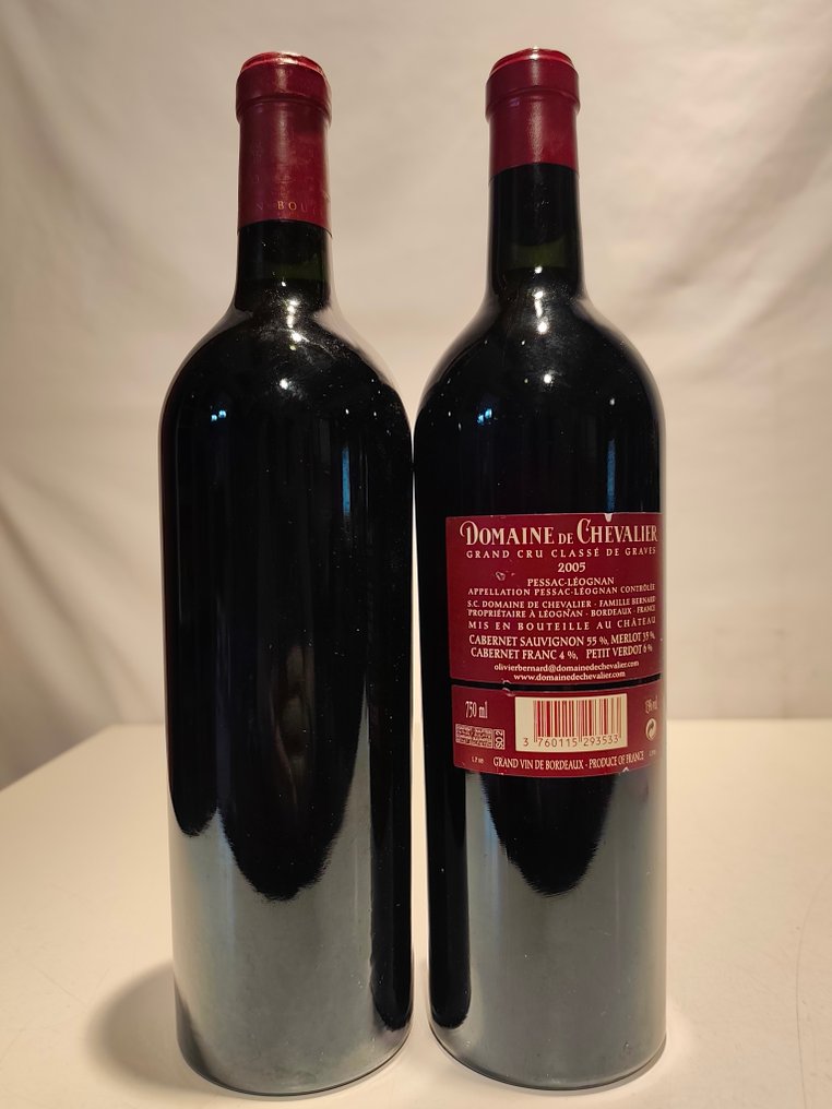 2003 , 2005 Domaine de Chevalier - Pessac-Léognan Grand Cru Classé - 2 Flasker (0,75 L) #1.0