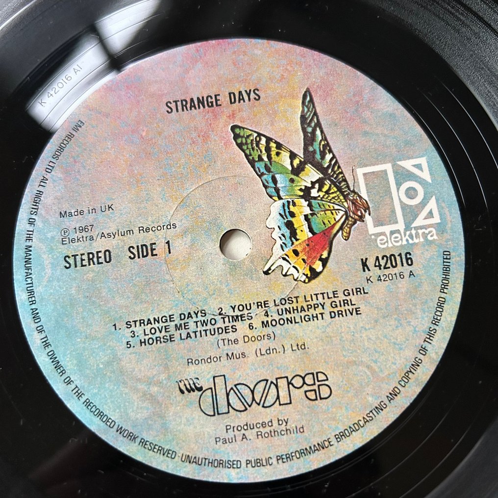Doors - Strangers Days [U.K. Pressing] - Single Vinyl Record - 1970 #4.3