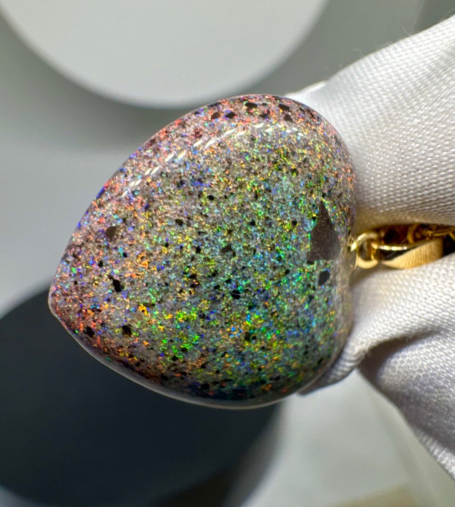 Οπάλιο Κρεμαστό κόσμημα - Ύψος: 26 mm - Πλάτος: 21 mm- 2.85 g - (1) #4.3