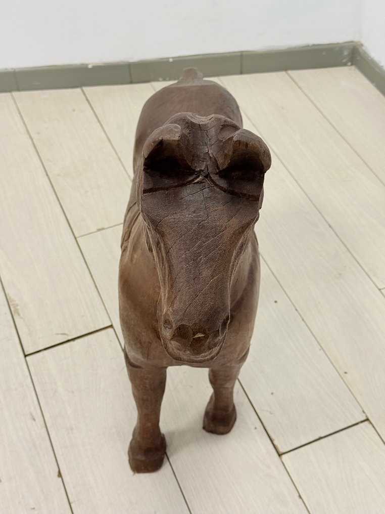 Artigianato Italiano - Γλυπτό, Cavallo - 86 cm - Μασίλε ξύλο #4.3
