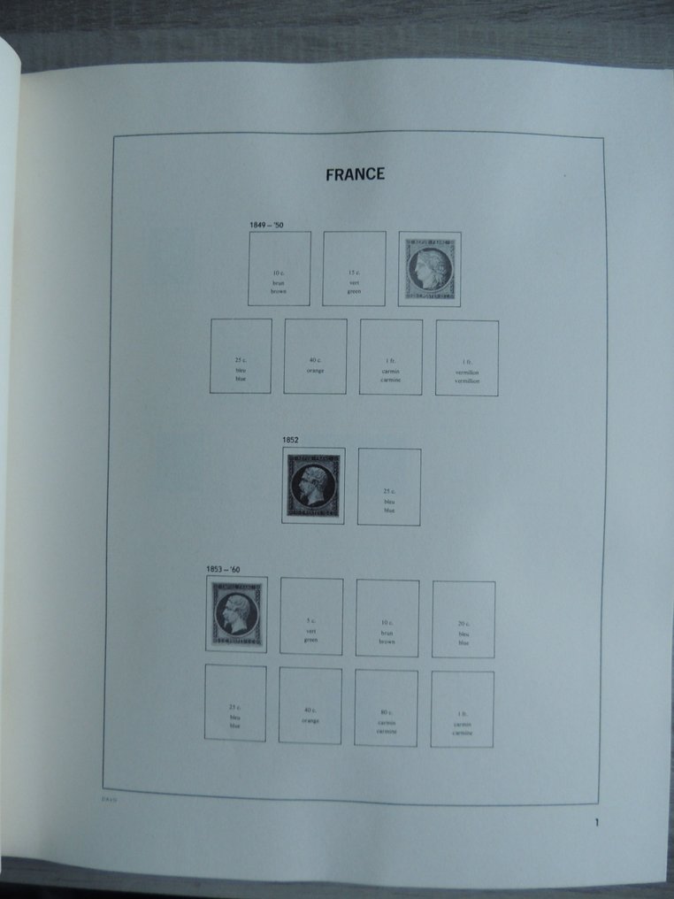 Ranska - 2 Reliures Davo x 2 1849/1986 koteloin. #4.3