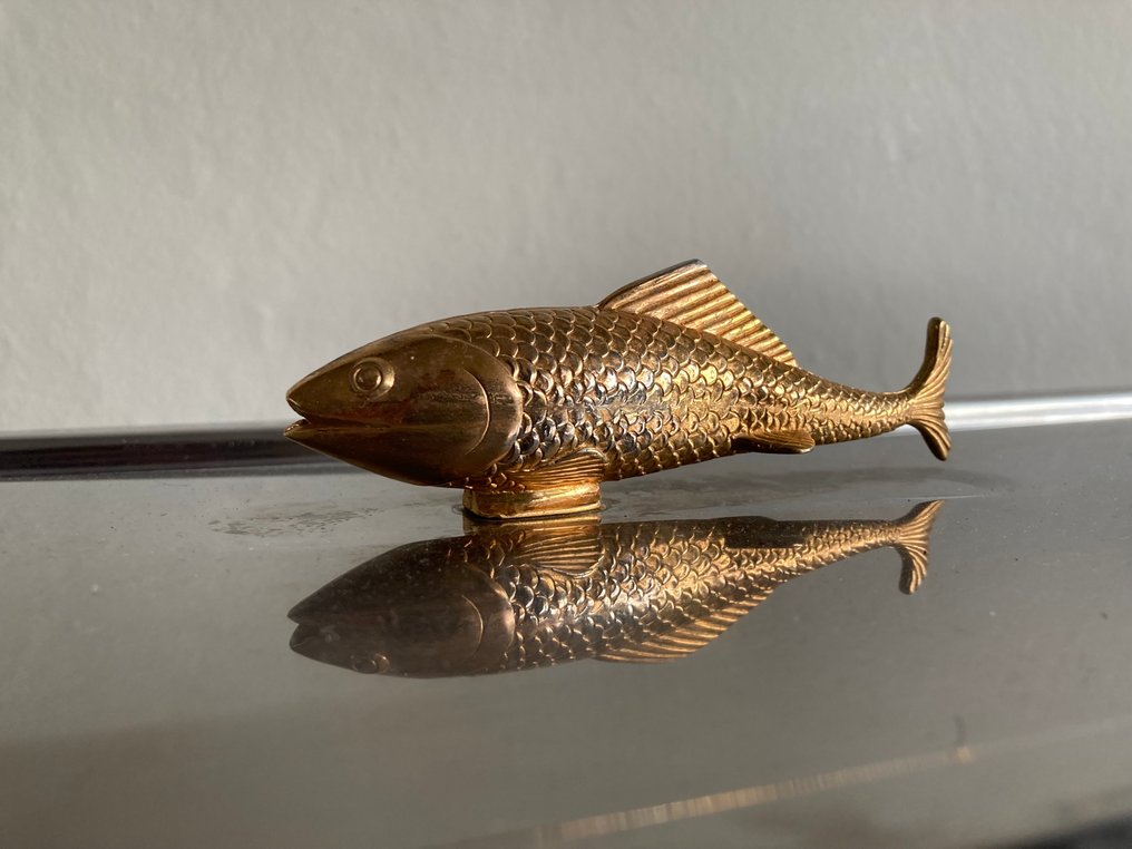 Gryte - Poissonniere eller fiskerett - Stål, Messing - Fiskeposer #3.2