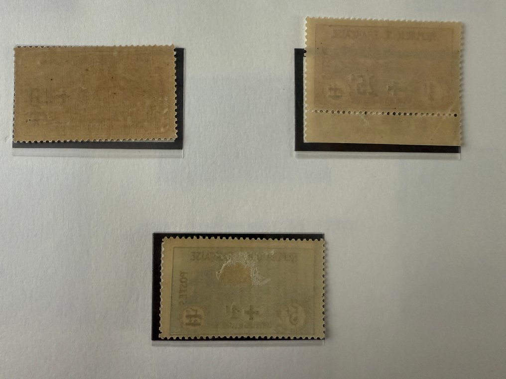 Frankrike - Yvert 162/169 «Orphelins surchargés» i nye **/* - TB vurdering +350€ #3.2