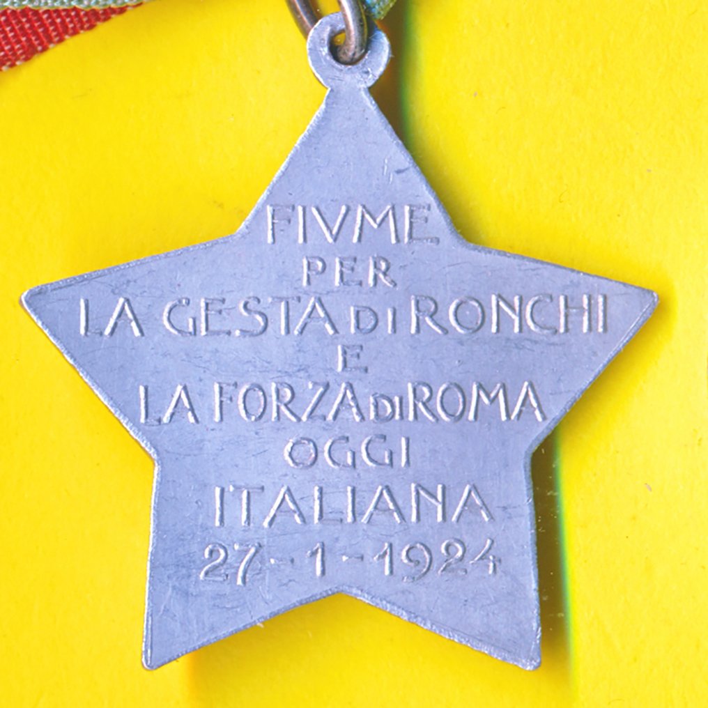 Ιταλία - Μετάλλιο - Stella Fiume 1924 alluminio D'annunzio #2.1