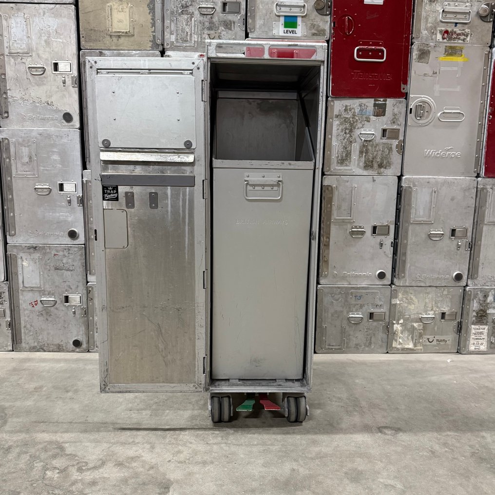 Driessen - Flygbolagsvagnar - Pop Art flygtrolley galley cart - avfallstrolley - 2000-2010 - Flyginredning #2.1