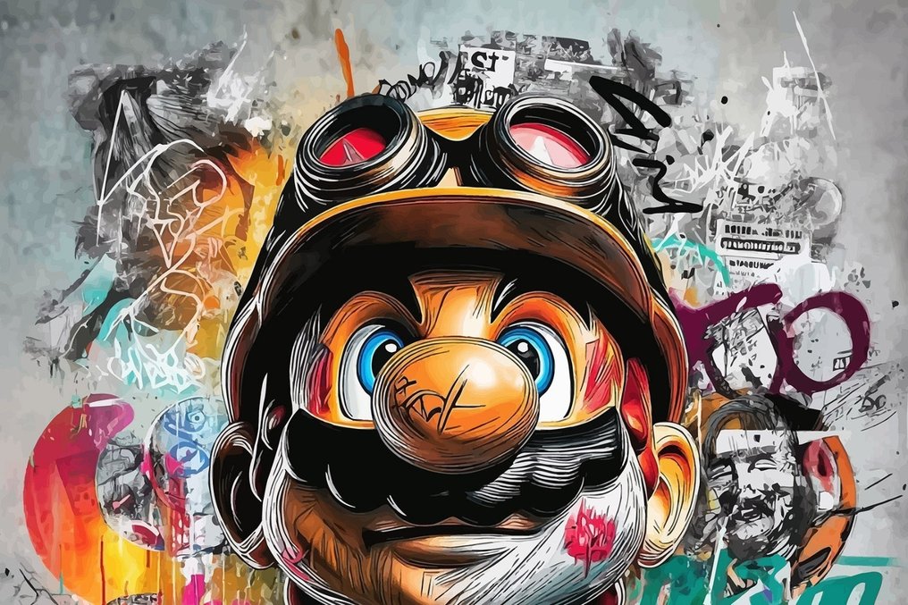 IPR Graph - Mario "Ready for Action": Estilo Graffiti #2.1