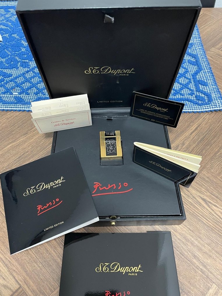 S.T. Dupont - Picasso - Sin precio de reserva - Mechero - Bañado en oro, Laca #1.0