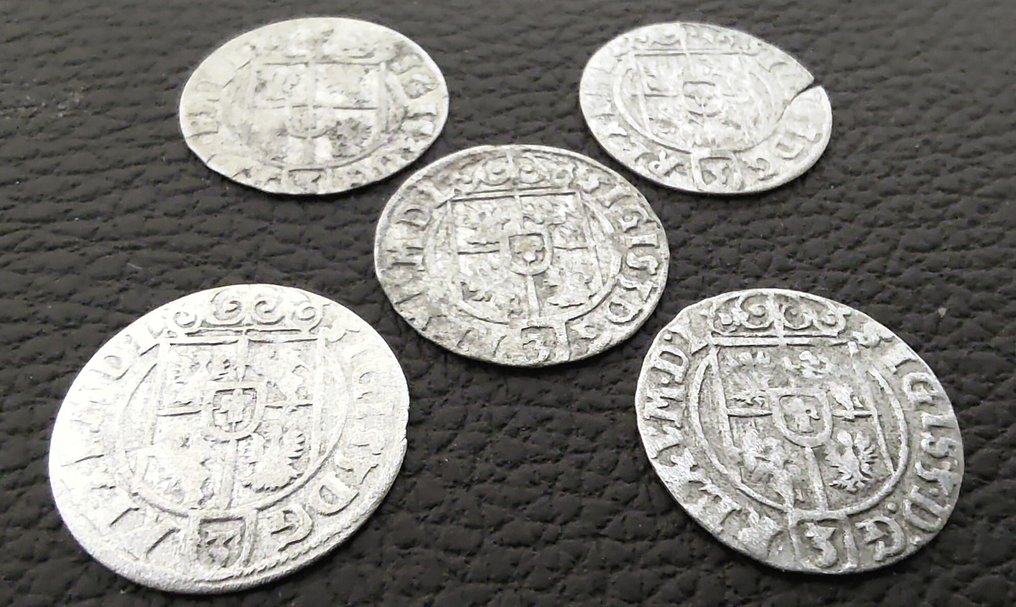 Πολωνία. Sigismund III. Półtorak 5x 1623-1625 (χωρίς τιμή ασφαλείας) #3.2