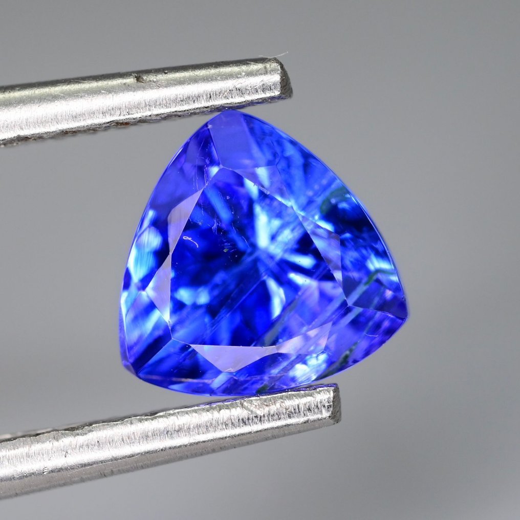 No reserve price - 1 pcs Blue Tanzanite - 1.01 ct - International Colored Gemstone Association (ICA GemLab) - Violetish Color Tanzanite #3.2