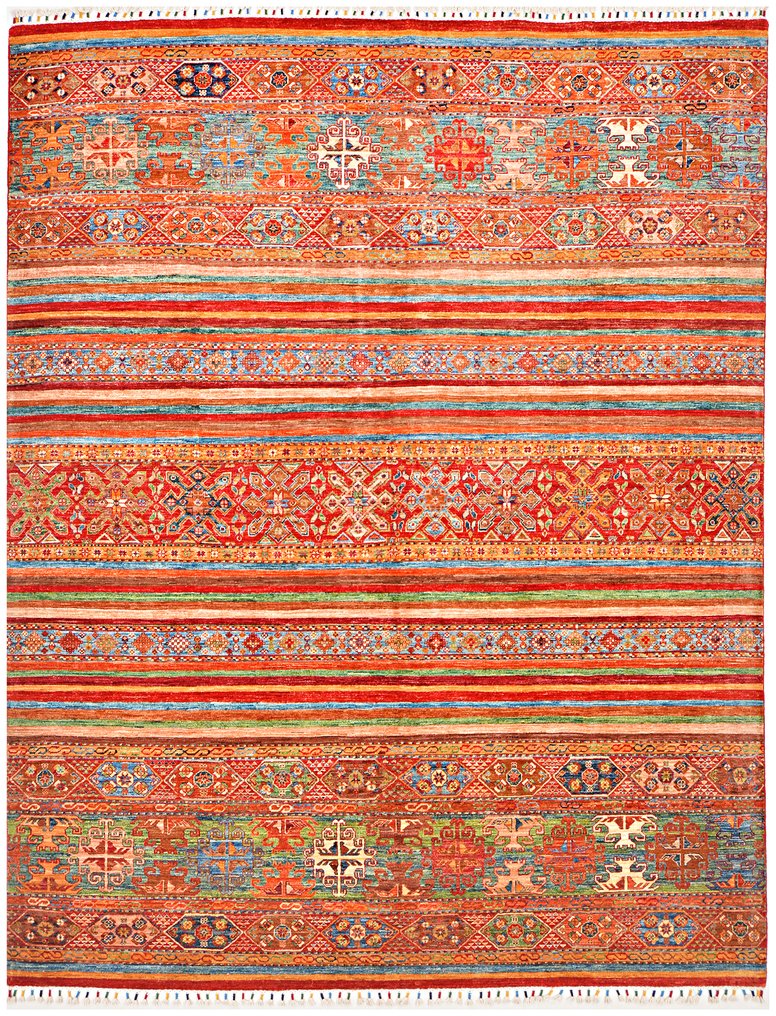 Afghan, New Samarkand Ariana rug High quality Hand-knotted Large Premium wool, Ziegler Kazak - Carpet - 312 cm - 242 cm - New Handmade Designer rug #1.0