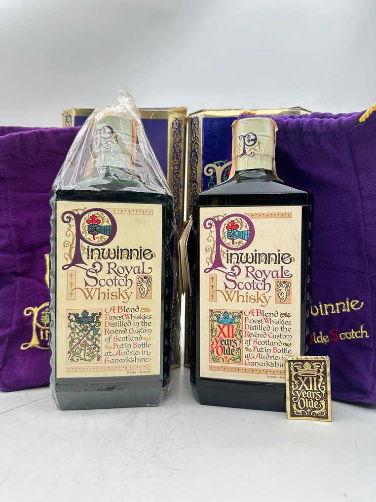 Pinwinnie Royale + Pinwinnie Royal 12yo - b. 1970‹erne - 75 cl - 2 flasker #1.0