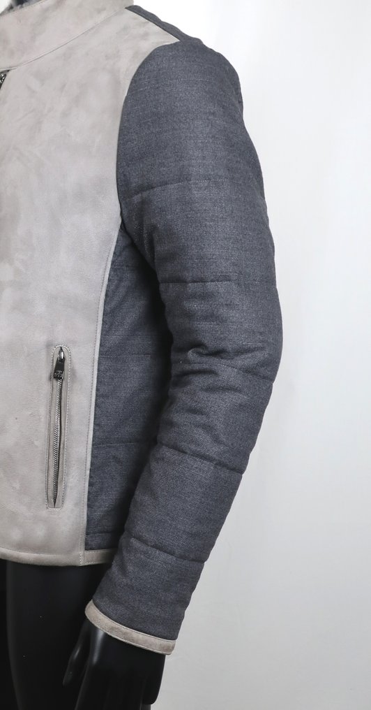 Corneliani - Lamb Shearling - Duo Fabric Jacket - Mantel #4.3