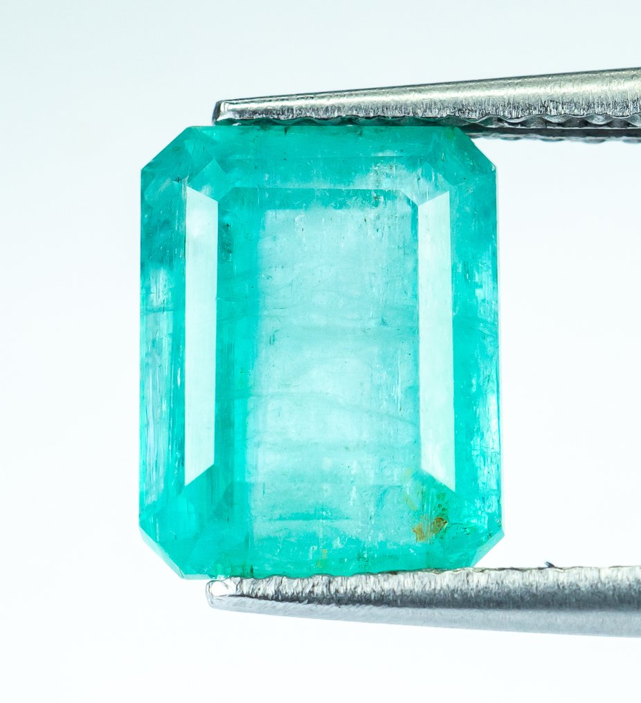 沒有保留價 祖母綠  - 3.03 ct - Bellerophon Gemlab - 蓝绿色（尼日利亚） #1.0