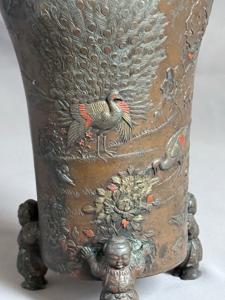 Vaas - Brons - Japan - Meiji periode (1868-1912) (Zonder minimumprijs) #1.0