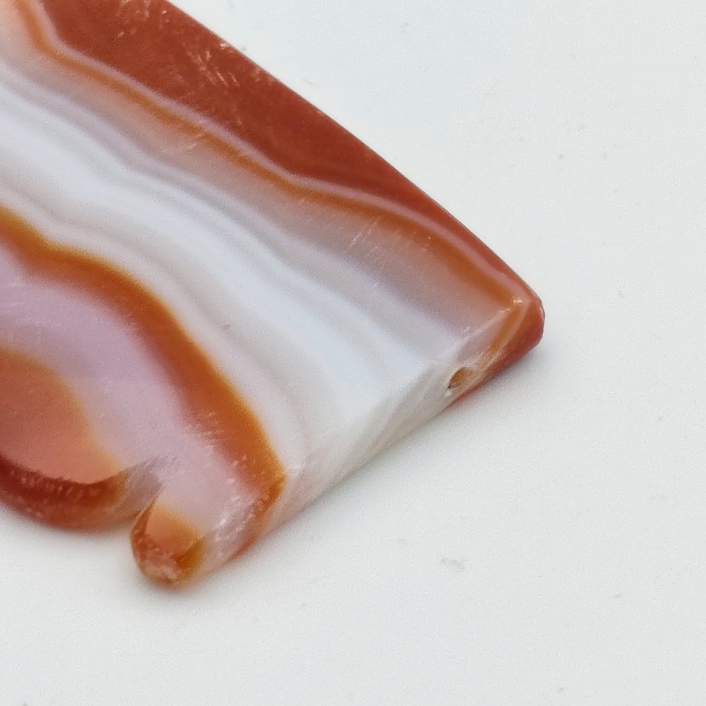 丝绸之路，中亚 天然带状玛瑙 稀有颜色珠子护符胸饰 - 46 mm #2.1