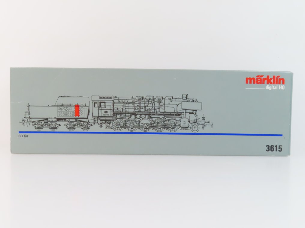 Märklin H0 - 3615 - Locomotivă cu abur pe cărbuni (1) - BR 50 metri kuiptender, digital - DB #2.1
