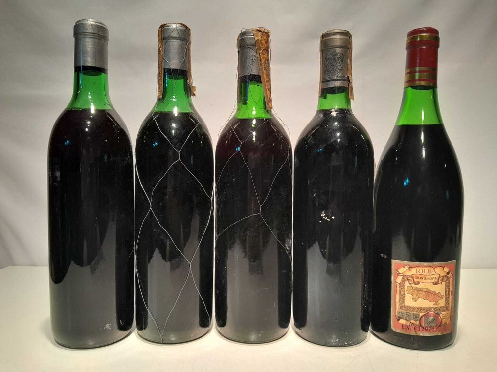 1971 (x2), 1972, 1978 Marqués de Riscal & 1975 C.V.N.E. Viña Real, Gran Reserva - 拉里奧哈 - 5 瓶 (0.75L) #2.1