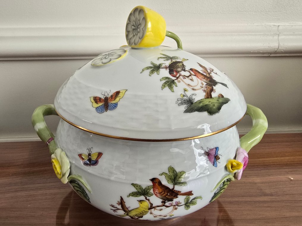 Herend - Σουπιέρα - Rothschild Bird - Χειροποίητο πορσελάνη ζωγραφισμένη με το χέρι #3.2