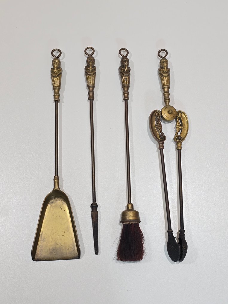 Αξεσουάρ τζακιού - Ορείχαλκος, Μέταλλο - Σπάνιο Σετ (Κεφάλια) #2.1