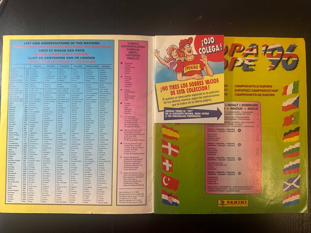 Panini Euro 96 - Including Original Orderform - Álbum completo - Casi impecable (CI) #1.0