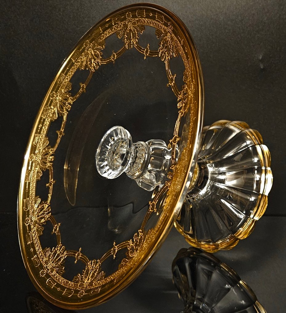 ISMIE LUX - Cake stand - Luxury cake stand, totally handmade in gold. - Crystal #1.0