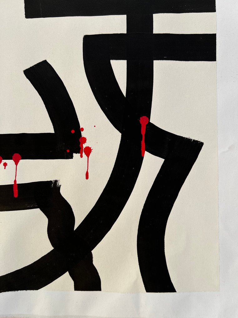 Bamèr - Sharp words - (XL), (unique work) #3.2