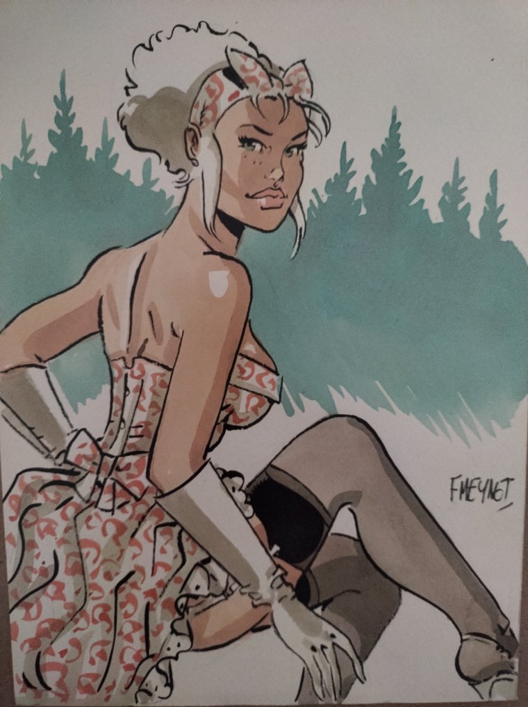 Meynet, Félix - Original colour drawing - Mirabelle #1.0