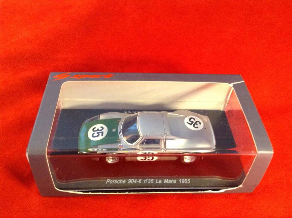 Spark 1:43 - Rennwagenmodell - ref. #S3444 Porsche 904/6 Sport 24h Le Mans 1965 #35 Günther Klass/Dieter Glemser - Ausgezeichnete Qualität - Limitierte Auflage - Heute schwer zu finden. #1.0